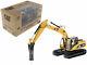 1/50 Cat 320d L Hydraulic Excavator With Hammer Caterpillar 85280 Vehicle Model