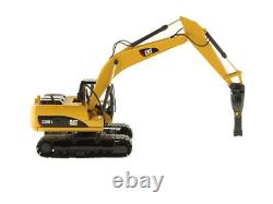 1/50 Cat 320D L Hydraulic Excavator with Hammer Caterpillar 85280 Vehicle Model