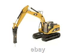 1/50 Cat 320D L Hydraulic Excavator with Hammer Caterpillar 85280 Vehicle Model