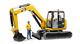 Bruder 02467 Cat Mini Excavator With A Worker
