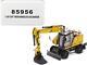 Cat Caterpillar M318 Wheeled Excavator Yellow With Operator 1/50 Diecast Model