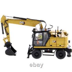 CAT Caterpillar M318 Wheeled Excavator Yellow with Operator High Line Serie