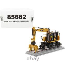 CAT Caterpillar M323F Railroad Wheeled Excavator with Operator and 3 Work Too