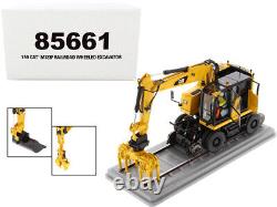 CAT Caterpillar M323F Railroad Wheeled Excavator with Operator and 3 Work Tools