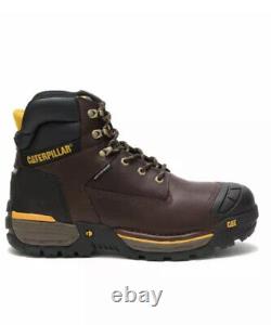 CAT Caterpillar Men's Excavator LT6 Waterproof Footwear Brown Work Boots SZ 11.5