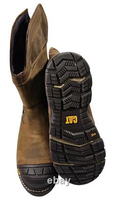 CAT Excavator Superlite Waterproof Soft Toe Pull On Work Boot P51069 Pyramid New