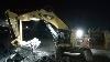 Cat 6015b Excavator Cargo Truck Coal Mine Work At Night