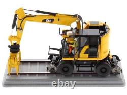 Cat Caterpillar M323f Railroad Excavator Safety Ver. 1/50 Diecast Masters 85661