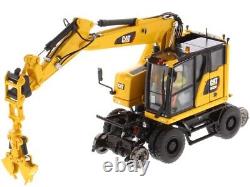 Cat Caterpillar M323f Railroad Excavator Safety Ver. 1/50 Diecast Masters 85661