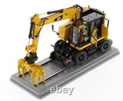 Cat Diecast M323F Railroad Wheeled Excavator Safety Yellow Version 85661