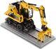 Cat M323f Railroad Wheeled Excavator Safety Yellow Version In 150 Scale By Die