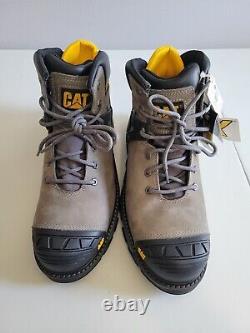 Cat Men's Excavator Superlite WP Composite Toe Work Boot Pewter P91197 Size 12
