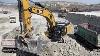 Caterpillar 352f Excavator Loading Mercedes And Man Trucks On Huge Mining Site