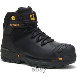 Caterpillar Excavator Black Leather Male Hiker Safety Footwear