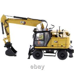Diecast Masters 1/50 Diecast Model Excavator Cat Caterpillar M318 Wheeled Yellow