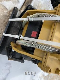 Excavator plate compactor with push blade Fits Cat 312 313 314 65 mm pins New