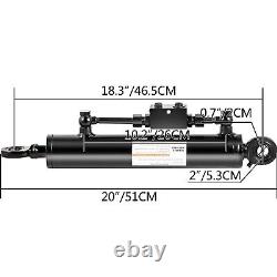 VEVOR Cat 1 Top Link Cylinders Hydraulic Cylinders 18-26 2-2.5 Bore with Valve
