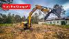 Yanking Stumps With The Cat 308 Excavator