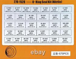 270-1528 pour Kit de réparation de joint torique Seal O-Ring pour excavatrice Cat 570PCS avec joints d'étanchéité en nitrile