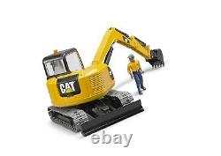 Bruder 02467 Excavateur Mini Cat Avec Un Travailleur