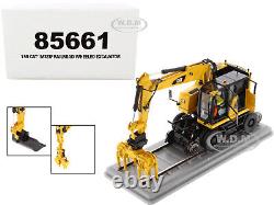 Chat Caterpillar M323f Excavatrice Ferroviaire Version Sécurité 1/50 Diecast Masters 85661