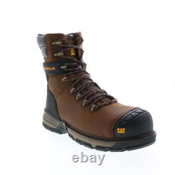 Chaussures de travail marron pour hommes Caterpillar Excavator 8 Superlite WP TX Carbon