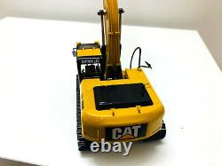 Chenille Caterpillar Cat 320D Excavatrice à long bras jaune à l'échelle 1:50 Véhicules de génie