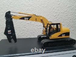Excavatrice Caterpillar Cat 320C L U avec cisailles, modèle réduit CCM Brass à l'échelle 148, neuve
