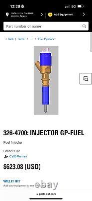 Injecteur diesel Cat 326-4700 / Neuf sous scellé, expédition rapide