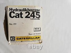 Nzg #177 Cat 245 Excavatrice De Pelle Avant 150 Logo W Box