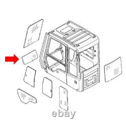 Vitre de cabine avant inférieure 3168854 pour excavatrice Caterpillar CAT